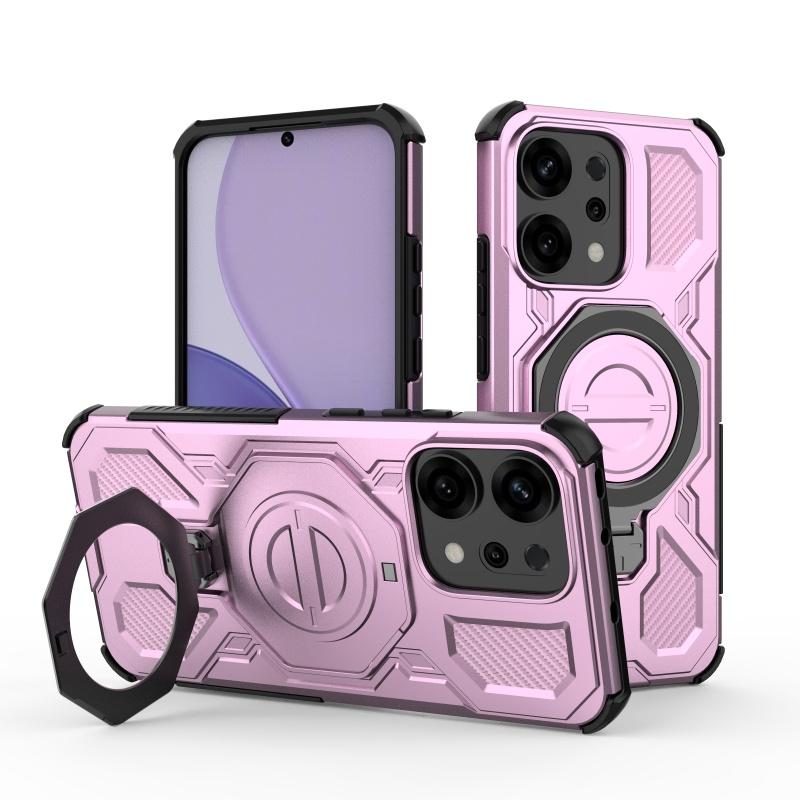 Für Reno 14 Hülle Abdeckung OPPO Reno 14 Capas Neue Stoßfeste Stoßstange Rückseite Magnetische Anziehung Adsorptionsring Halter Fundas Reno 14
