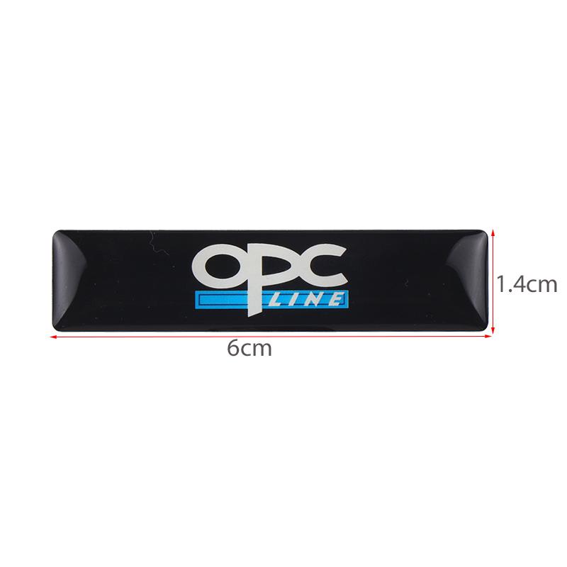 AAGW1 5pcs 3D OPC LINE Emblem Car Side Fender Tail Badge Decor Sticker For Opel Astra H J Insignia Mokka Zafira Corsa Vectra D Antara
