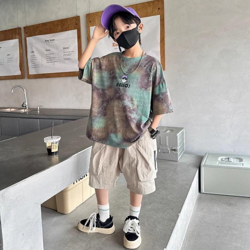 

Boys Trendy Summer Casual Suit 2025: Cool, Short-Sleeved Outfit for Kids Medium-Large