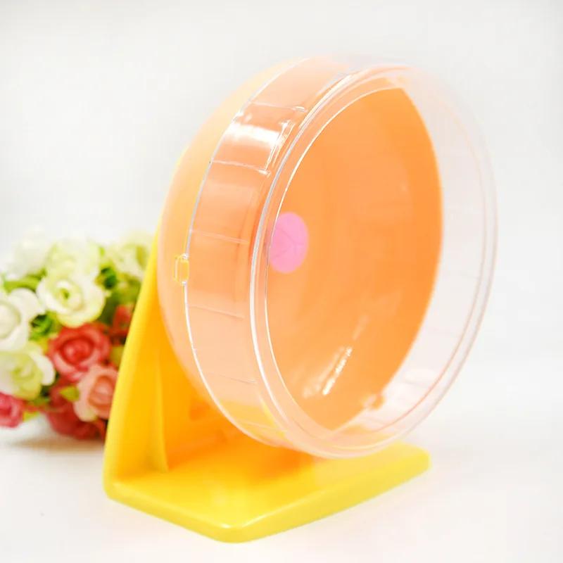 

Hamster Running Wheel Pet Toy Plastic Silent Rotatory Disc Runner Hedgehog Sport Exercise Fitness Toy Hamsters Accessories Diameter 14cm