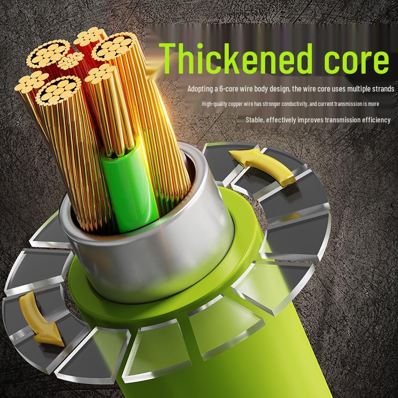 120W Dual Type-C Fast Charging Cable for MacBook, Apple, Huawei Laptops with Digital Display