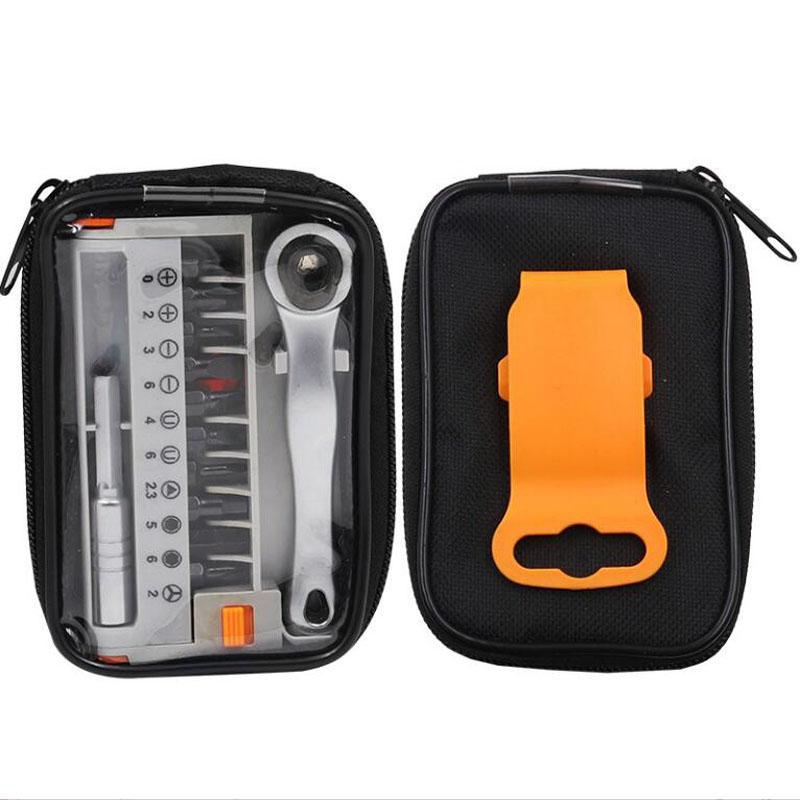 12Pcs Portable Mini Ratchet Wrench Close Quarter Adjustable Ratcheting Screwdriver Bits Set with 1/4 Drive Tool Sets