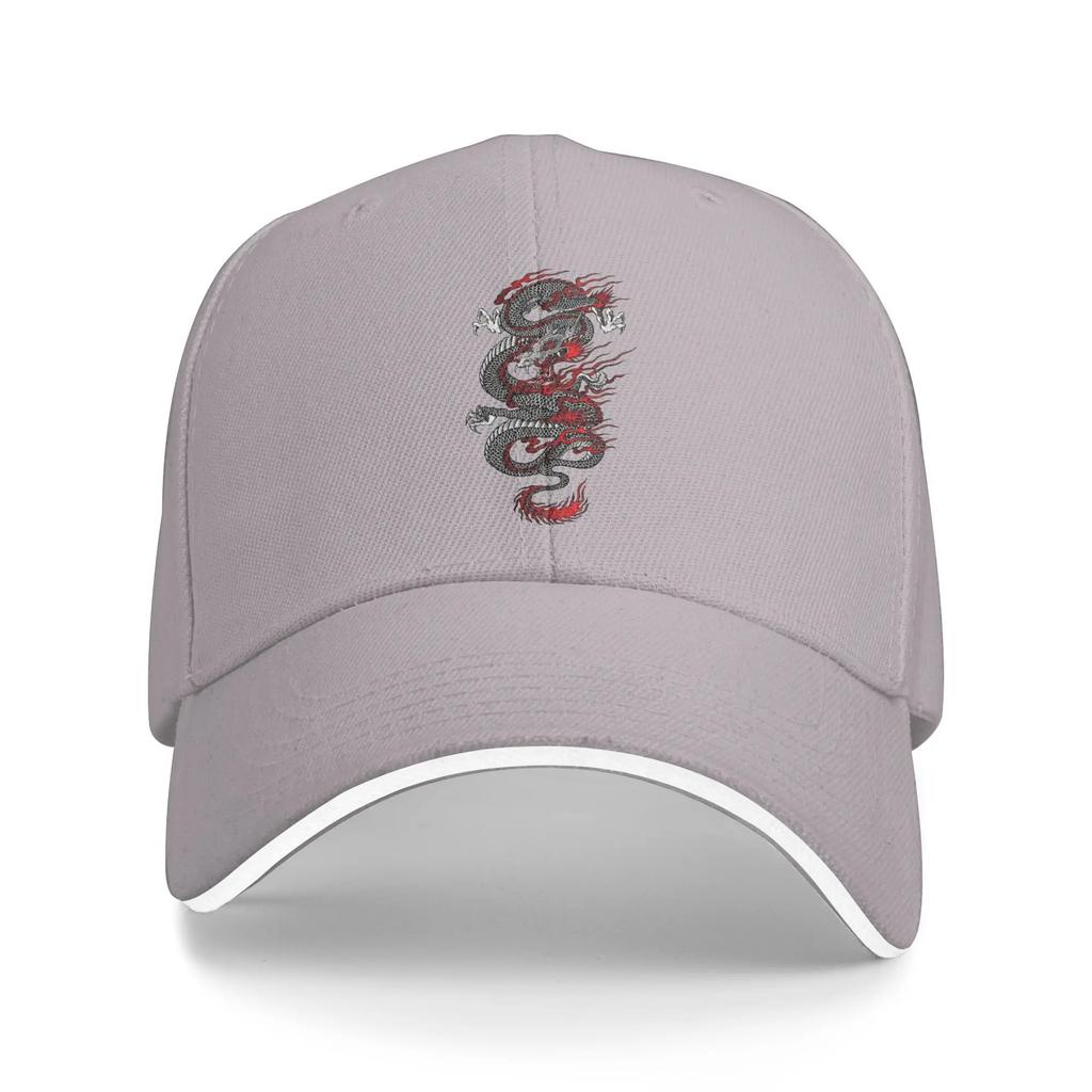 Summer Dragon Pattern Baseball Cap Asian Dragon Outdoor Sport Casual Design Sun Trucker Hat Women Unisex Sun-Proof Baseball Caps