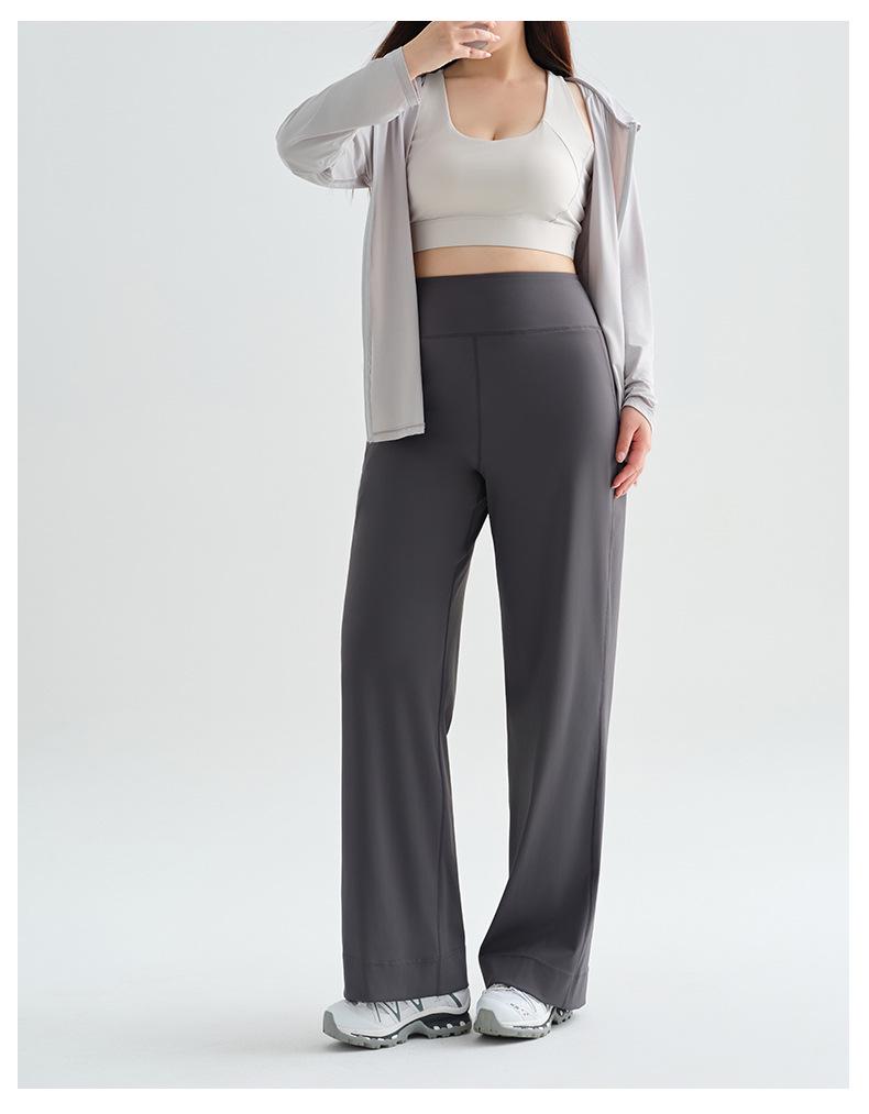 Plus Size Women's High Waist Wide Leg Yoga Pants - Slimming and Comfortable Sportswear