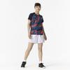 Game Short Dynamotion Officially Approved by the Japan Badminton Dress Size L Women's Tennis/Badminton Shirt, Sleeve, Moisture-Wicking, Quick-Drying,