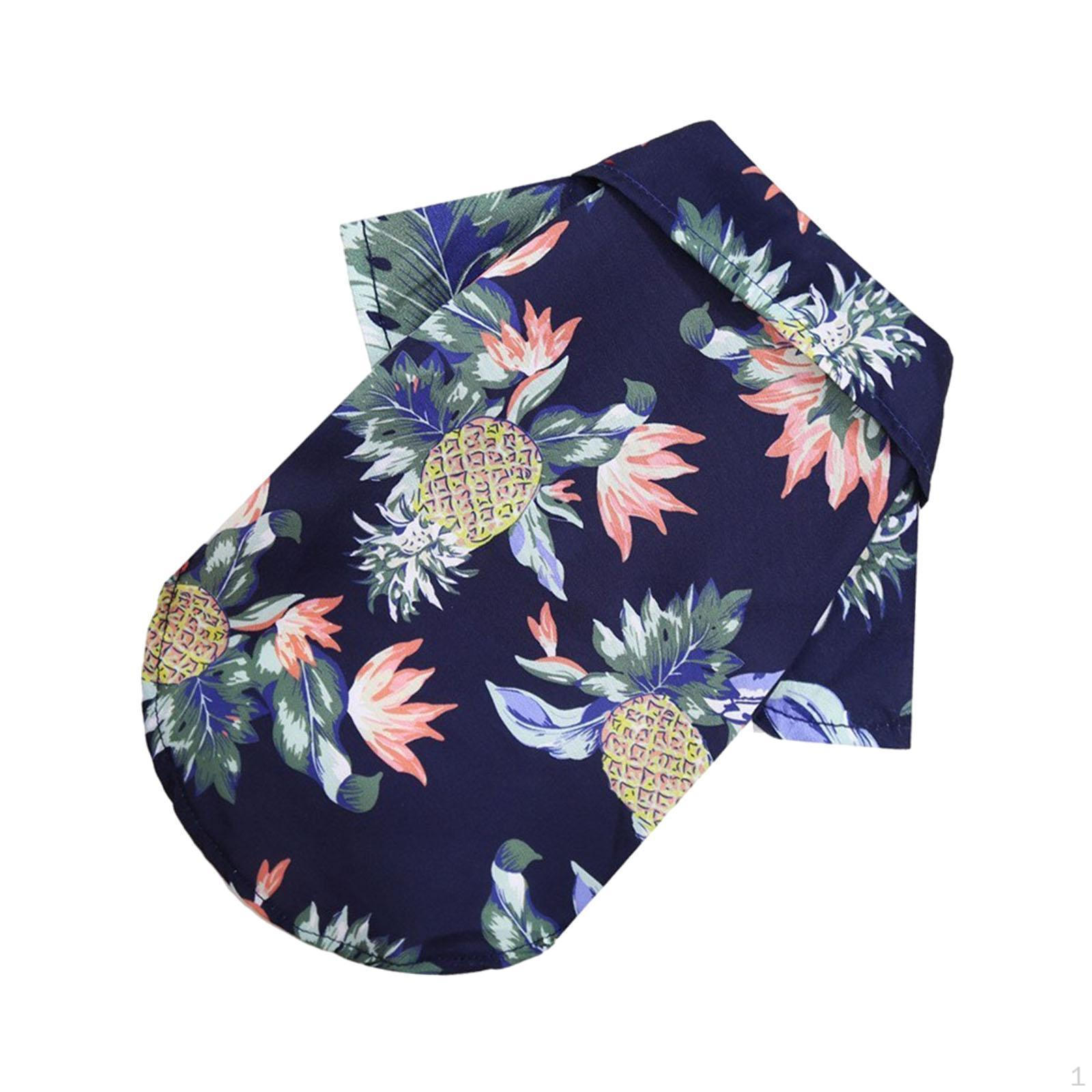 

Hawaiian Dog Shirt Pet T Seaside Puppy Sweatshirt Apparel Summer Pineapple Clothes for
