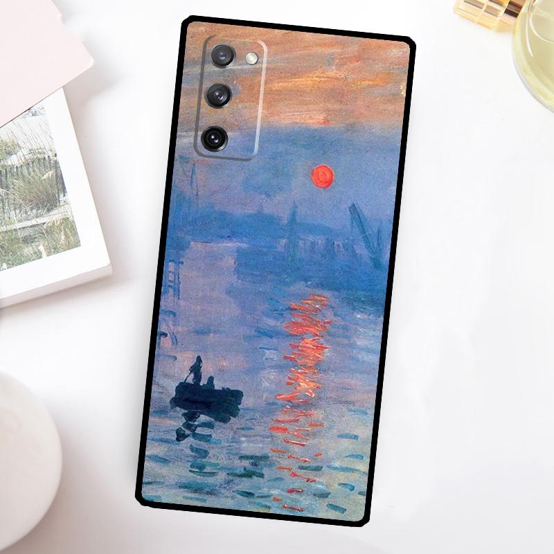 Claude Monet Kunst Malerei Handyhülle Für Samsung Galaxy S23 S24 Ultra S22 S20 S21 FE Note 20 10 S8 S9 S10 Plus Hülle