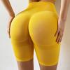 Nahtlose Yoga-Shorts mit hoher Taille, Workout-Shorts für Damen, sexy Booty, Bauchkontrolle, Gym-Leggings, Sommer-Laufshorts