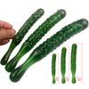 Glass Green Cucumber Adult Toy – Erotic Masturbator & Anal Plug