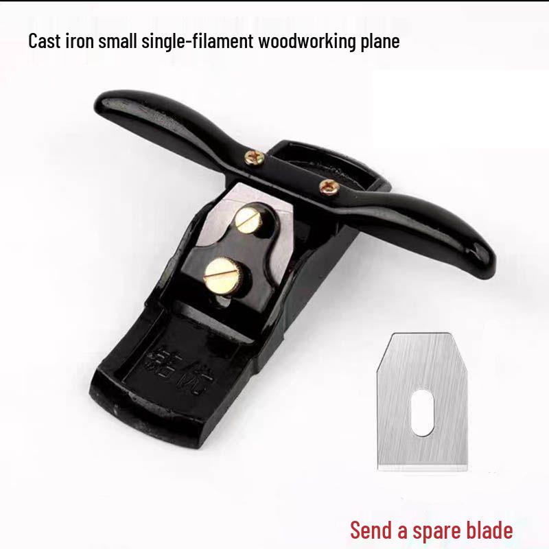 Handcrafted Cast Iron Woodworking Planer: Multi-functional Carpenter's Tool with Straight Trim, Hand-Push Roller, and Bird Plane Blade.