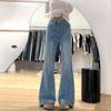 Women's Plus Size Summer Micro-Flare Jeans - Slimming Light-Colored Pear Shape Fit