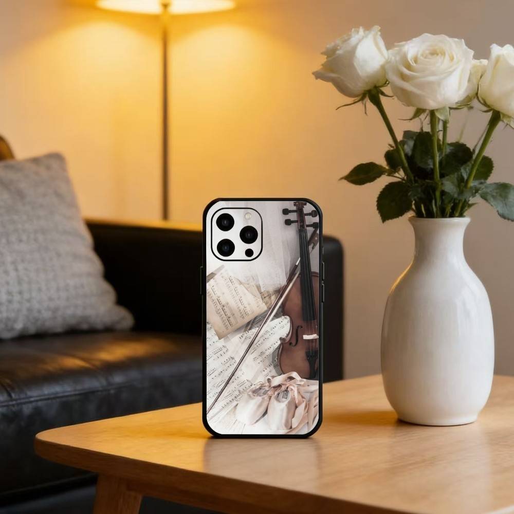 Ballet Ballerina Dance Shoes Phone Case For iPhone 17 16 15 14 13 12 Max Plus Silicone Black Cover