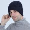 New Autumn and Winter Knitted Warm Pullover Cap Men's Fleece Ear Protection Cap