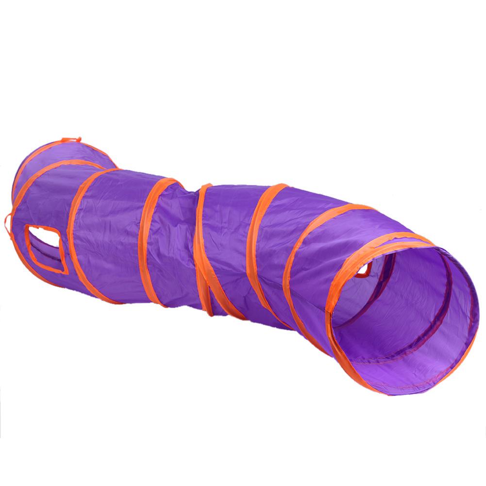 Buy S Shape Pet Tunnel Foldable Solid Cat Rabbit Play Tunnel Kitten Cat