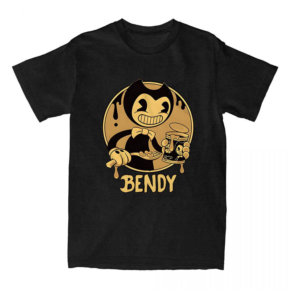 

Гра Bendy and The Ink Machine Друковані Футболки Повсякденні Вільні Футболки з Круглим Коміром Streetwear Графічний Одяг XS