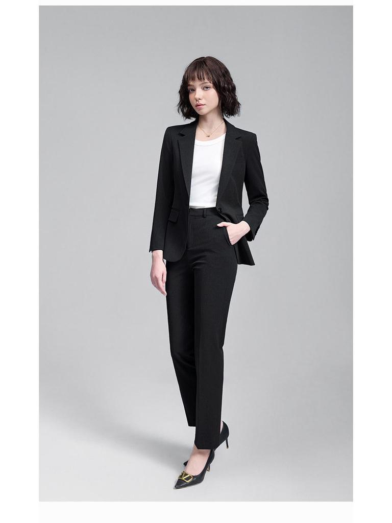 2025 Autumn/Winter Women's Korean-Style Tailored Commuter Suit Set: Elegant, Waist-Slimming, OL Fashion