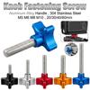 Aluminum Alloy Handle Plum Blossom Bolt Stainless Steel Thread M5 M6 M8 M10 Knob Fastening Screw Rust Resistant Durable