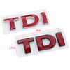 3d ABS Zwart Logo TDI Embleem Auto Kofferbak Badge Decal Voor Passat Jetta Touareg Tiguan Touran Golf 4 5 6 Caddy TDI Sticker Accessoires
