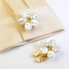 Elegant Flower Button Covers Cufflinks for Women Shirt Collar Clips Buttons Fashion Decorative Jewelry Accessories