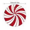 1PC Candy Christmas Tree Skirt Snowflake Christmas Decoration Skirt Christmas Holiday Short Plush New Year'S Party Double Swirl