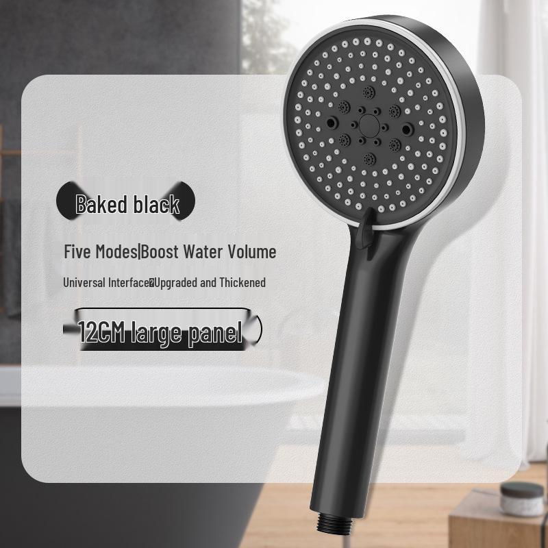 

Пятирежимная ручная душевая лейка с большой панелью и шлангом 1.5m Hose