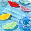 Plastic Cup Toys 5Pcs Set Floating Bath Toys for Babies Safe Round Edges Splicable Design Colorful Macarons Water Play Bathing Fun Pool Toy Bath Time