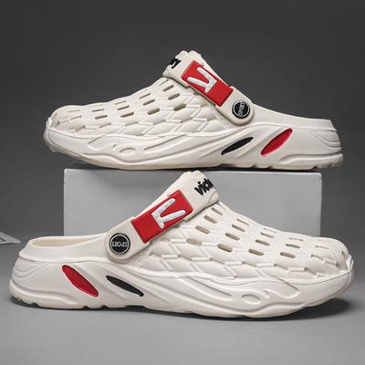 Men's Summer Non-Slip Closed-Toe Plus Size Clogs - Wear-Resistant Beach Sandals