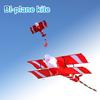 Plane Kite 3D Large Plaid Cloth Red Airplane Kite Toy for Gift