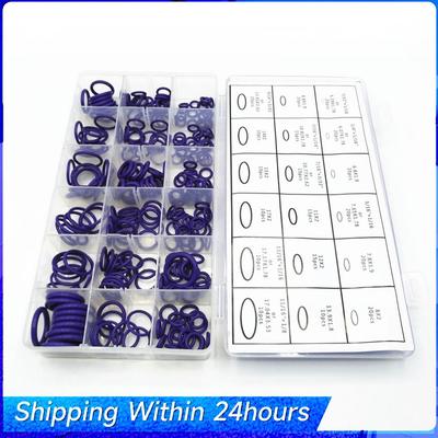 270Pcs 18 Sizes Air Conditioning HNBR O Rings Car Auto Repair Tools Rubber Air Conditioning Refrigerant Ring Sets