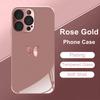 Rosa Schmetterlingsmuster Rosa Metallic Gehärtetes Glas Handyhülle Für iPhone 11 12 13 14 15 16 17 Pro Max 15 Plus 17 Air 17E Hülle
