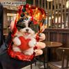 Phone Case: 2D Flat Samsung Galaxy A34 A35 M05 M06 S20 S22 S21 FE Plus 5G Case, Black and White Curly Puppy, Christmas Halloween Gift