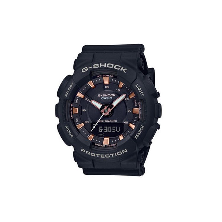 

Casio LCD/Analog Dual Display Series Fashion Step Counter Sedentary Reminder Waterproof Quartz Movement Resin Strap Women watches GMA-S130PA-1APRD Regular Watch Box,Black