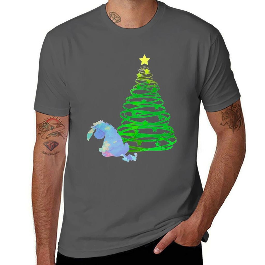 Christmas Donkey Inspired Silhouette TShirt Casual All Match Short Sleeve TShirt