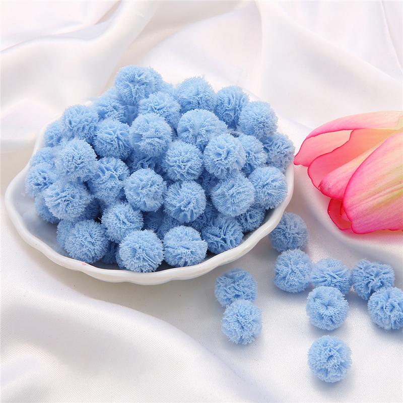 

30 шт., эластичная кружевная сетчатая пряжа из полиэстера, шарики с цветочной отделкой для DIY, сумка для одежды, обувь, принадлежности для рукоделия, помпоны ручной работы, украшение для дома