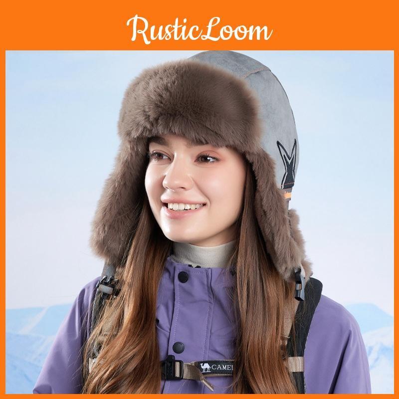 Pattern Star Ushanka Hat Winter Warmth Windproof Cycling Ear Cap Protectors