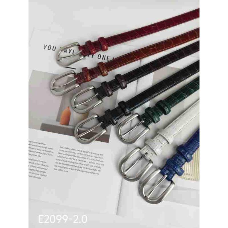 Women's Belt Women's Leather Thin Belt Fashion Versatile Casual Decoration Small Belt Belt