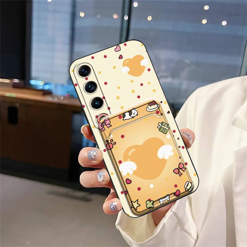 Back Cover Shockproof Phone Case For Meizu 21 Pro Card bag Waterproof TPU Cartoon Anti-dust Full wrap Anti-knock Cute