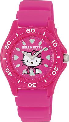 [Q&Q] Watch Analog Hello Kitty Waterproof Urethane Belt VQ75-430 Women's Pink