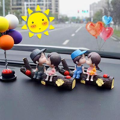 Anime Car Interior Decoration Cute Kissing Couple Action Figure Auto Dashboard Decoration For Car Accessories Interior Woman