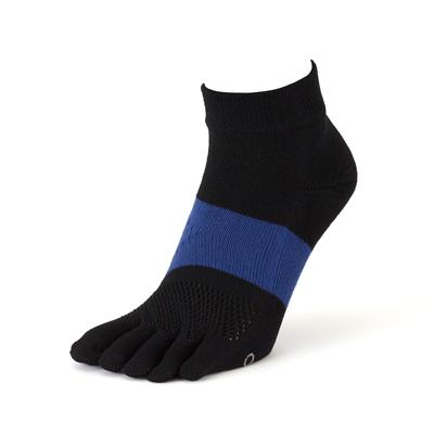 Tabio Racing Run Größen Hergestellt in Schwarz Fünf-Zehen-Socken, 25,0-27,0 cm, Japan,