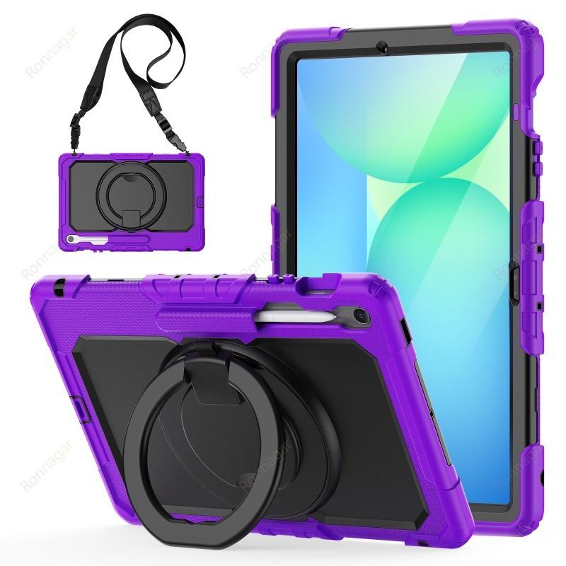 Compatible avec Samsung Galaxy Tab S10 FE+ 13.1 pouces SM-X620/X626B Coque Armure Lourde Antichoc Anti-chute Funda S10 FE + 13.1' Housse Tab S10 FE Plus 13.1 violet