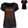 Slipknot Ladies Scoop Neck T-Shirt: The Wheel (Back Print) OFFICIAL NEW