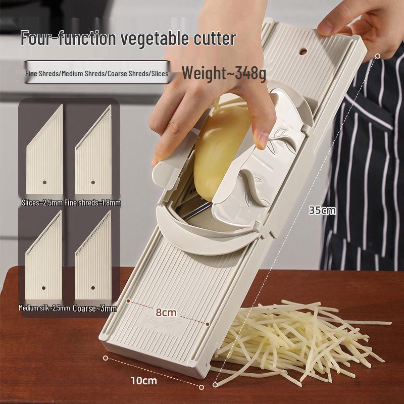 Multifunctional Potato Peeler, Grater, and Julienne Slicer with Hand Guard for Restaurants and Canteens