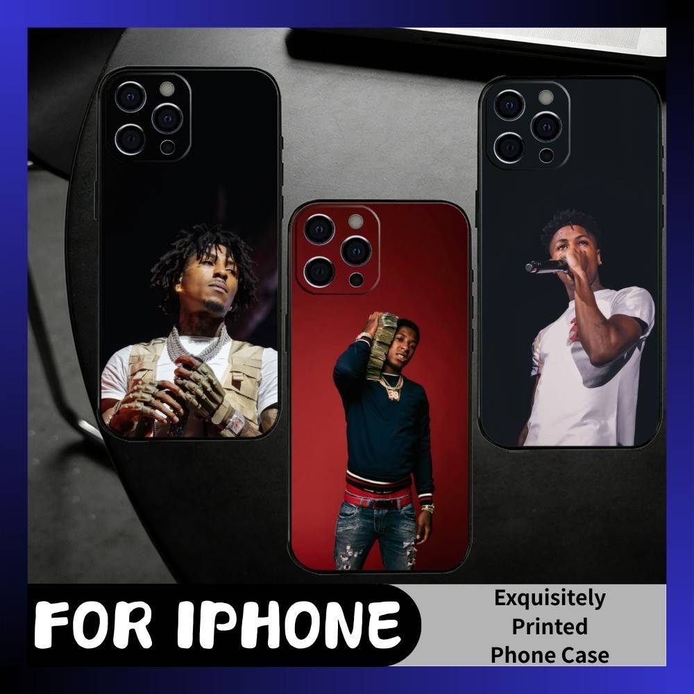 LIL-TOP Y-YoungBoy Rapper Phone Case For iPhone17,16,15,14,13,12 Plus,Max Soft Silicone Black Cover