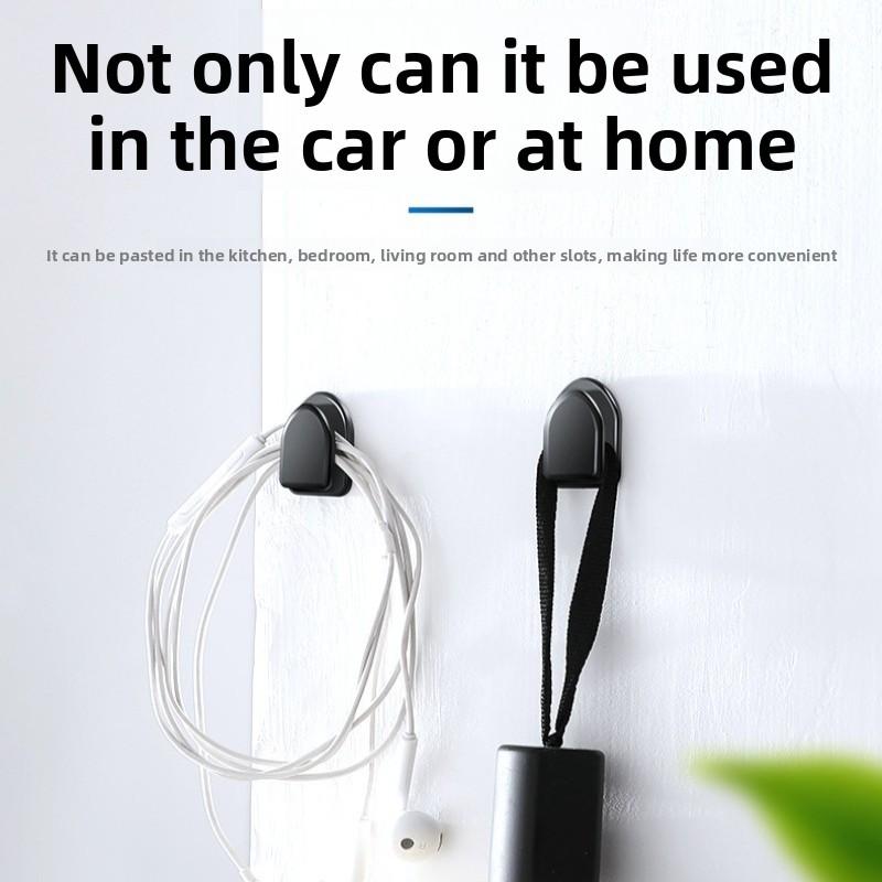 Car Hooks for Auris Hilux Corolla Camry RAV4 AVALON Invisible Hanger Fastener Clip Trunk Bag USB Cable Headphone Keychain
