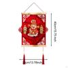 Chinese Year Decoration 3D Shaking Head Caishen Decorative Front Door Hanging Ornament for Party