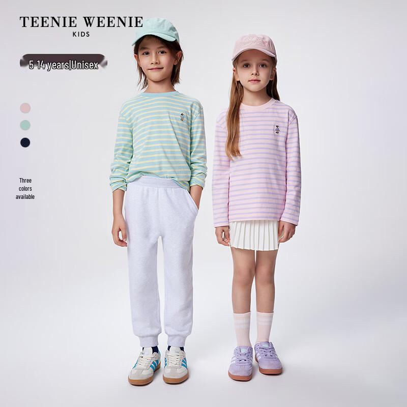 Teenie Weenie Kids 2025 Unisex Bear Striped Long-Sleeve T-shirt 130