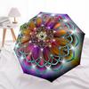 1pc Mandala Art Automatic Folding Umbrella, Casual Outdoor Accessory, Birthday Festival Gift yy251126094