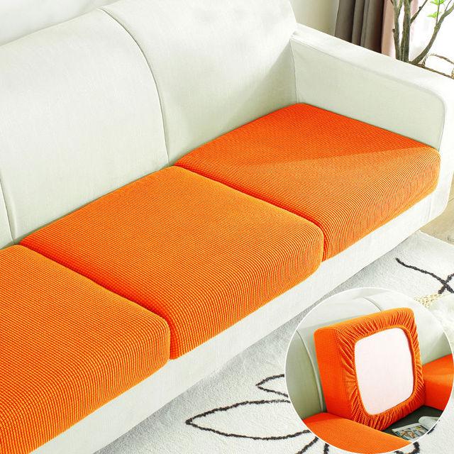 

Утолщенный плюшевый чехол на подушку для дивана, эластичный чехол для дивана для гостиной, съемный и моющийся, защитный чехол для мебели 40x40 pillowcase оранжевый