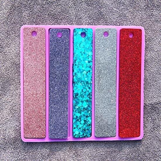 2 Credit Card Puller Silicone Resin Mold, 12 Assorted Color Acrylic Debit Bank Card Grabber, Card Grabber for Long Nails, Keychain Card Picker Epoxy